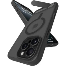 Vaku Luxos ® Apple iPhone 16 Pro Zennix Certified Mag-Safe Scratch Resistant Camera Screen Protector Case with Stand Holder Shockproof Protective Back cover