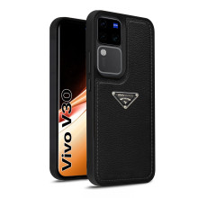 Vaku Luxos ® Vivo V30 5G Nyxen Premium Leather Stitched Soft Shockproof Protective Back Cover