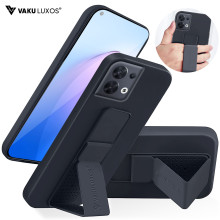 Vaku ® Oppo Reno8 5G Harbor Grip Multi-Functional Magnetic Vertical & Horizontal Stand Case TPU Back Cover