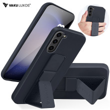 Vaku ® Samsung Galaxy S23 Harbor Grip Multi-Functional Magnetic Vertical & Horizontal Stand Case Silicon Back Cover