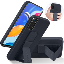 Vaku ® Xiaomi Redmi Note 11 Harbor Grip Multi-Functional Magnetic Vertical & Horizontal Stand Case TPU Back Cover