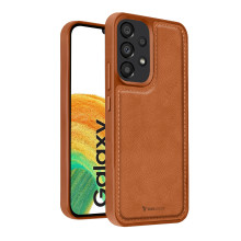Vaku ® Samsung Galaxy A33 5G Luxe Premium Leather Stitched Non-Slip Grip Protective Back Cover