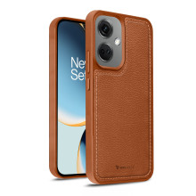 Vaku ® OnePlus Nord CE 3 5G Luxe Premium Leather Stitched Non-Slip Grip Protective Back Cover