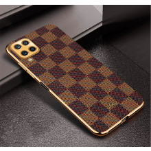 Vaku ® Samsung Galaxy A22 4G Cheron Leather Electroplated Soft TPU Back Cover