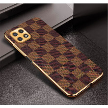 Vaku ® Samsung Galaxy A22 5G Cheron Leather Electroplated Soft TPU Back Cover