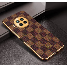 Vaku ® Xiaomi Mi 10i 5G Cheron Series Leather Stitched Gold Electroplated Soft TPU Back Cover