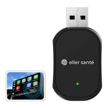 eller santé ® DASHELITE 2-in-1 Wireless Car Receiver For Wired Android Auto/CarPlay Conversion | Seamless Bluetooth | OEM Compatible