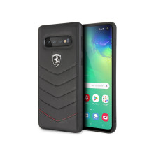 Ferrari ® Samsung Galaxy S10  Scuderia Luxurious Leather  Stitched Limited Edition Back Cover