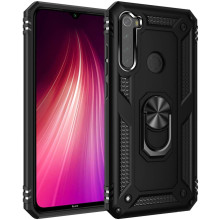 Vaku ® Xiaomi Redmi Note 8 Hawk Ring Shock Proof Cover with Inbuilt Kickstand