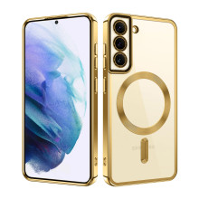 Vaku ® Samsung Galaxy S22 Luxury Electroplated Magnetic Magsafe Camera Protection TPU Back Cover Case