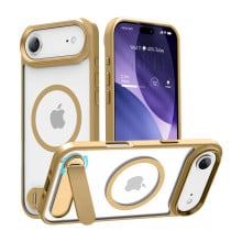 Vaku Luxos ® Apple iPhone 17 Air Orion Magpro Scratch Resistant Camera Screen Protector Case With Alloy Metal Stand Shockproof Back Cover