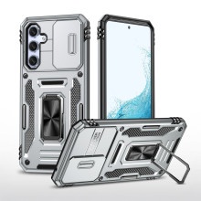 Vaku ® Samsung Galaxy A54 5G Aegis Armor Slide Camera Protection Magnetic Ring Holder Kickstand Back Cover