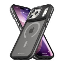 Vaku Luxos ® Apple iPhone 17 Pro Max Avlon Magpro Translucent Scratch Resistant Military-Grade Case With Metal Camera Ring Shockproof Protective Back Cover