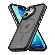 Vaku Luxos ® Apple iPhone 17 Avlon Magpro Translucent Scratch Resistant Military-Grade Case With Metal Camera Ring Shockproof Protective Back Cover