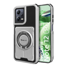 Vaku Luxos ® Xiaomi Redmi Note 12 5G Axion Armor Military Grade Protective Case with Magnetic Ring Holder Kickstand Back Cover