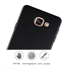 VAKU ® Samsung Galaxy A7 (2016) Synthetic Carbon Fiber with PU Back Shell Back Cover