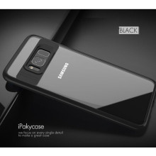 Vaku ® Samsung J7 Prime / J7 Prime 2 Kowloon Series Top Quality Soft Silicone  4 Frames plus ultra-thin case transparent cover-Black
