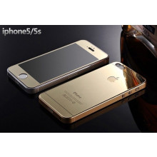 Dr. Vaku ® Apple iPhone 5 / 5S / SE Reflective 0.3mm 9H Hardness Electroplated Mirror Tempered Glass Screen Protector