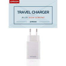 Joyroom ® 2.4A Fast Charging Universal Travel Charger White