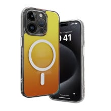 Vaku Luxos ® Apple iPhone 15 Pro Infinity MagPro Gradient Colored 6.5 Feet Drop Protection Shockproof Certified Mag-Safe Protective Back Cover
