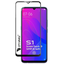 Dr. Vaku ® Vivo S1 5D Curved Edge Ultra-Strong Ultra-Clear Full Screen Tempered Glass-Black