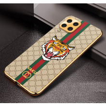 Vaku ® Samsung Galaxy M33 5G Lynx Leather Stitched Gold Electroplated Soft TPU Back Cover Case