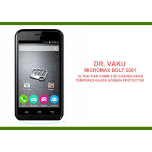 Dr. Vaku ® Micromax Bolt S301 Ultra-thin 0.2mm 2.5D Curved Edge Tempered Glass Screen Protector Transparent