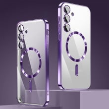 Vaku ® Samsung Galaxy A16 5G Luxury Electroplated Magnetic Magsafe Camera Protection TPU Back Cover Case