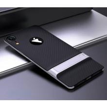 Vaku ® Apple iPhone XR Royle Case Ultra-thin Dual Metal Soft + inbuilt stand soft/ Silicon Case