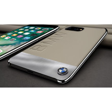 BMW ® Apple iPhone 7 Plus  Official Luxurious Leather + Metal Case Limited Edition Back Cover