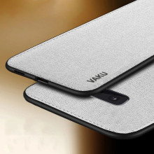 Vaku ® Samsung Galaxy S10e Luxico Series Hand-Stitched Cotton Textile Ultra Soft-Feel Shock-proof Water-proof Back Cover