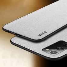 Vaku ® Samsung Galaxy Note 20 Luxico Series Hand-Stitched Cotton Textile Ultra Soft-Feel Shock-proof Water-proof Back Cover