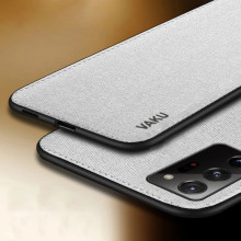 Vaku ® Samsung Galaxy Note 20 Ultra Luxico Series Hand-Stitched Cotton Textile Ultra Soft-Feel Shock-proof Water-proof Back Cover