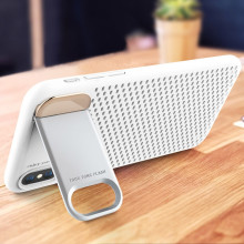 Joyroom ® Apple iPhone XS Perforated Heat Dissipation Series with inbuilt Aluminium Metal Stand Thin Case Back Cover