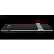 VAKU ® Samsung Galaxy J7 Prime / J7 Prime 2 Royle Case Ultra-thin Dual Metal Soft / Silicon inbuilt Stand Back Cover