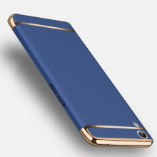 Vaku ® Oppo A37 Ling Series Ultra-thin Metal Electroplating Splicing PC Back Cover
