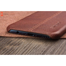 Vaku ® Oppo F3 Lexza Series Double Stitch Leather Shell with Metallic Camera Protection Back Cover