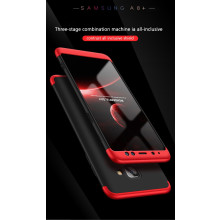 FCK ® Samsung Galaxy A8 Plus  3-in-1 360 Series PC Case Dual-Colour Finish Ultra-thin Slim Front Case + Back Cover