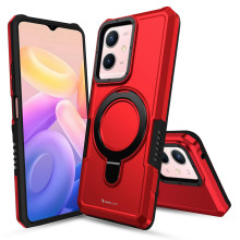 Vaku ® Vivo Y33s 5G Astor Military Grade Armor Protective Case with Ring Bracket Kickstand Back cover