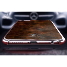 Mercedes Benz ® Apple iPhone 6 / 6S Vintage Natural Wood Chrome Edition