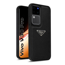 Vaku Luxos ® Vivo V30 Pro Nyxen Premium Leather Stitched Soft Shockproof Protective Back Cover