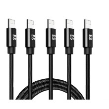 Vaku ® For Apple Lightning Nylon Braided USB Data-Charging Cable