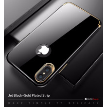 DUZHI ® Apple iPhone X Lingo Series Ultra-thin Metal Electroplating Splicing PC Back Cover