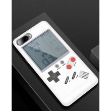 Vaku ® Apple iPhone 8 Plus Retro Video Gaming Console 26 in 1 Games Like Tetris, Shooting, Racing, Tank, Memory etc. + Drop-Protection Back Cover