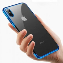 Baseus ® Apple iPhone XS Max Causeway-II Electroplated Metal Series Transparent Back cover