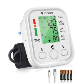 DR VAKU® Blood Pressure Monitor FDA Approved Automatic Upper Arm BP Machine & Digital BP Monitor Cuff Kit Accurate Measurement Largest Display Carrying Case