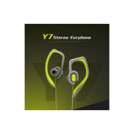 Rock ® Y7 Stereo two kind wearing style Earphone with OFC Cable + Gold Plated Jack + Microphone Earphone