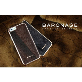 Bushbuck ® Apple iPhone 6 Plus / 6S Plus Metallic Bumper Baronage Dual-Tone Leather Back Cover