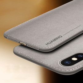 Vaku ® Apple iPhone XS Luxico Series Hand-Stitched Cotton Textile Ultra Soft-Feel Shock-proof Water-proof Back Cover