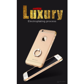 Vorson ® Apple iPhone 6 / 6S Ling series Ultra Thin Electroplating Splicing PC + Inbuilt Metal Ring Kickstand Back Cover